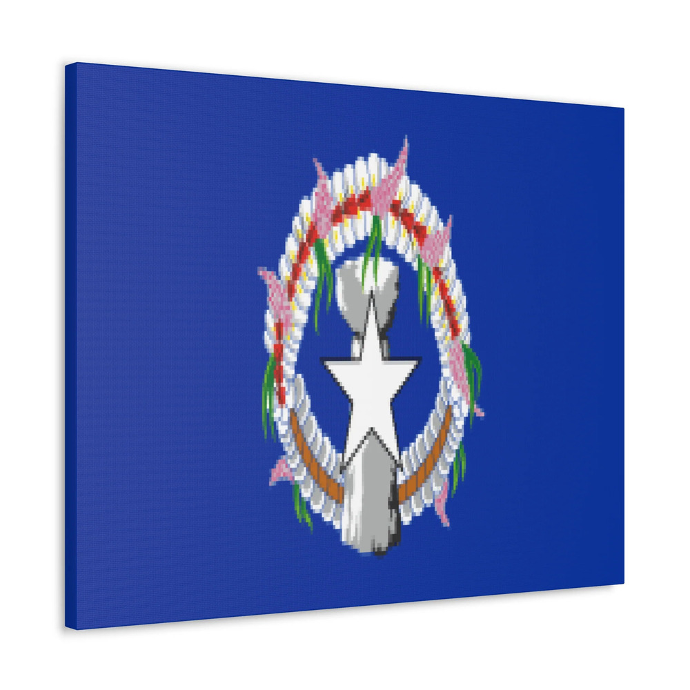 Northern Mariana Islands Country Flag Canvas Vibrant Wall Art Unframed Home